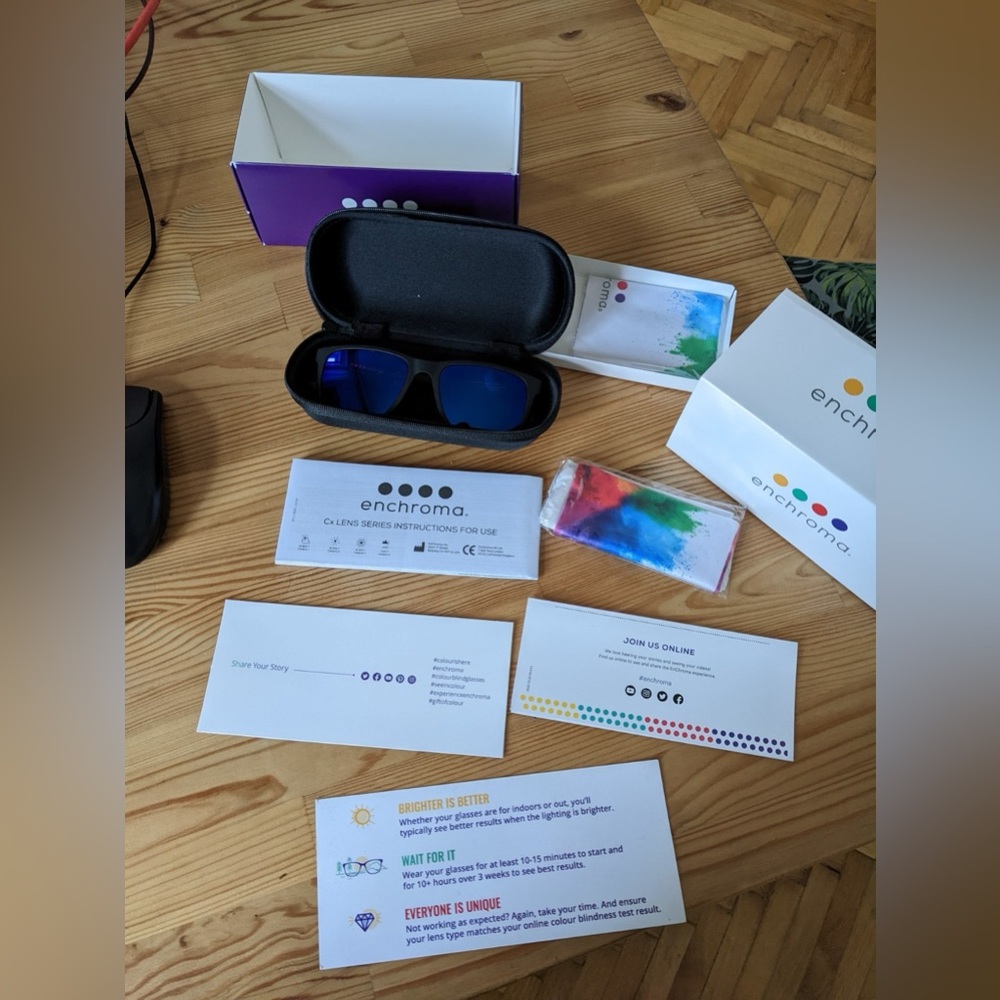 EnChroma Tilden Black Cx3 Outdoor Sun SP Sun Glasses for colorblind vision.